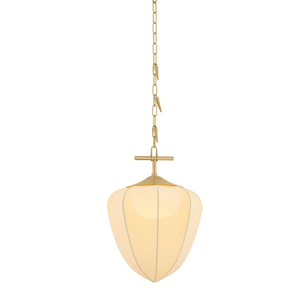 Hoshi One Light Pendant in Vintage Brass Corbett Lighting Canada