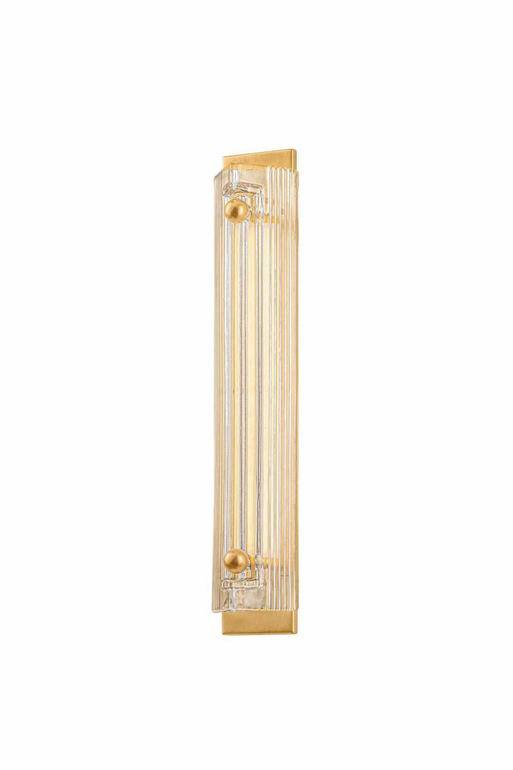 Konstanze LED Wall Sconce in Vintage Gold Leaf Corbett Lighting Canada