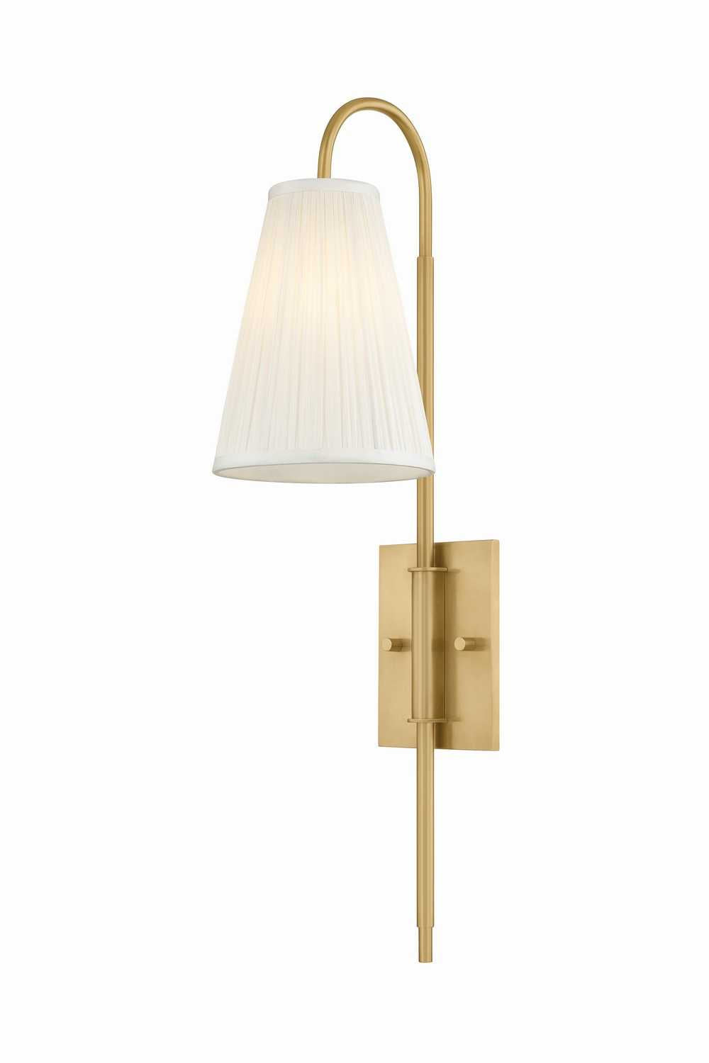 Limoges One Light Wall Sconce in Vintage Brass Corbett Lighting Canada