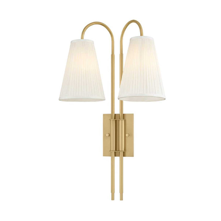 Limoges Two Light Wall Sconce in Vintage Brass Corbett Lighting Canada