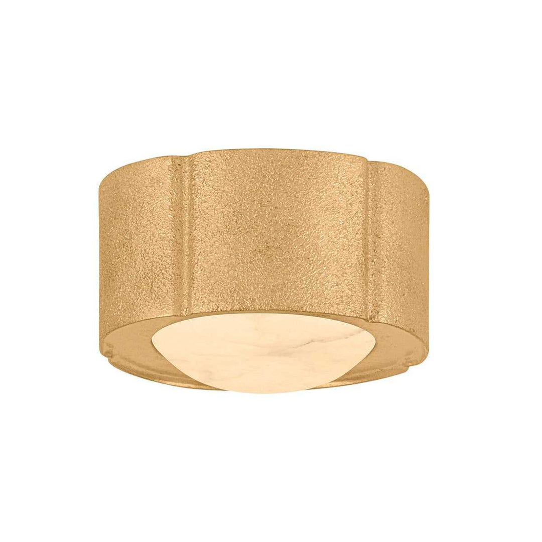 Teka LED Flush Mount in Vintage Gold Leaf Corbett Lighting Canada