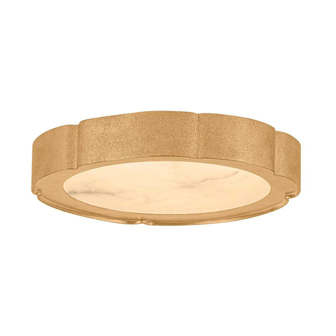 Teka LED Flush Mount in Vintage Gold Leaf Corbett Lighting Canada
