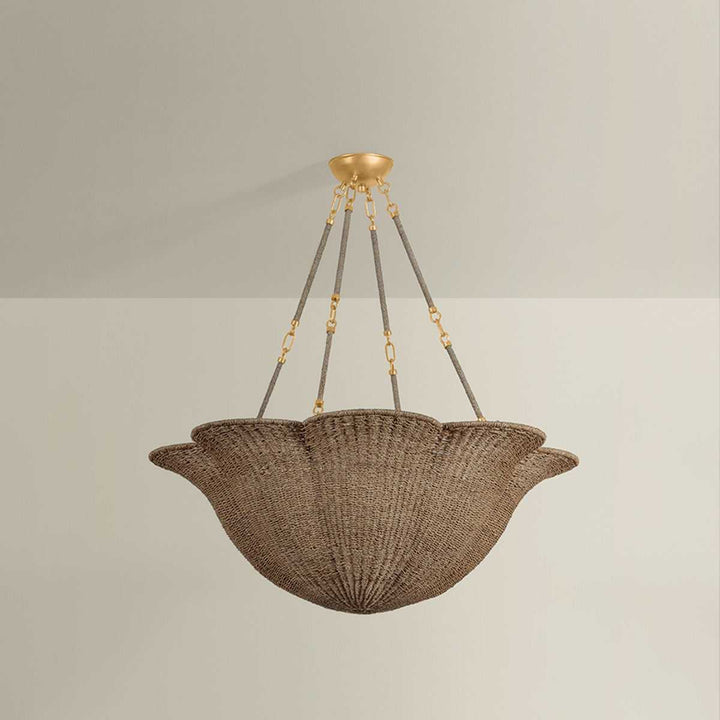 Ardonia Six Light Chandelier in Vintage Gold Leaf Hudson Valley Canada