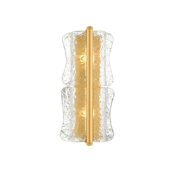 Fosterdale Two Light Wall Sconce in Aged Brass Hudson Valley Canada