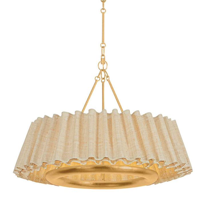 Beechford LED Chandelier in Vintage Gold Leaf Hudson Valley Canada