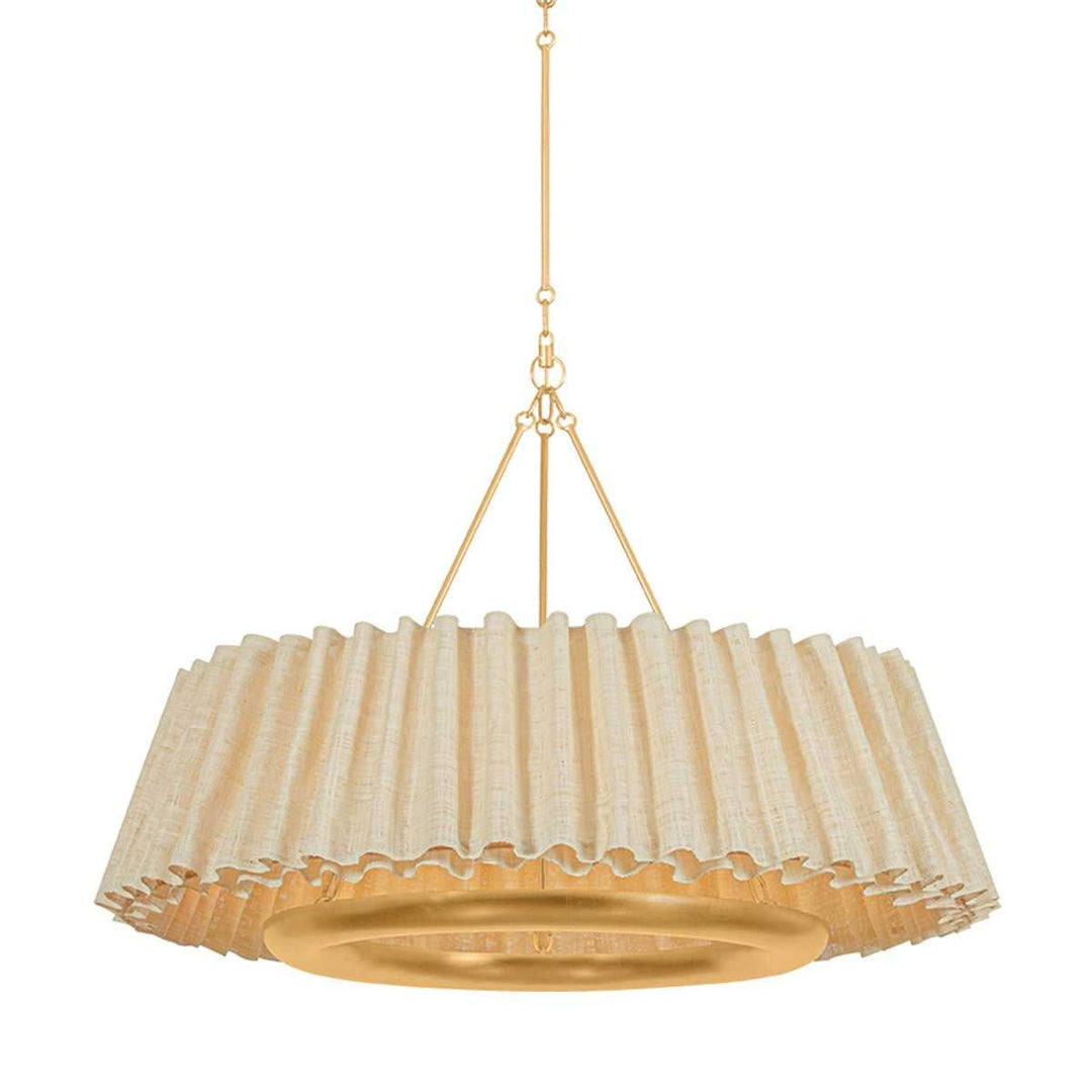 Beechford LED Chandelier in Vintage Gold Leaf Hudson Valley Canada