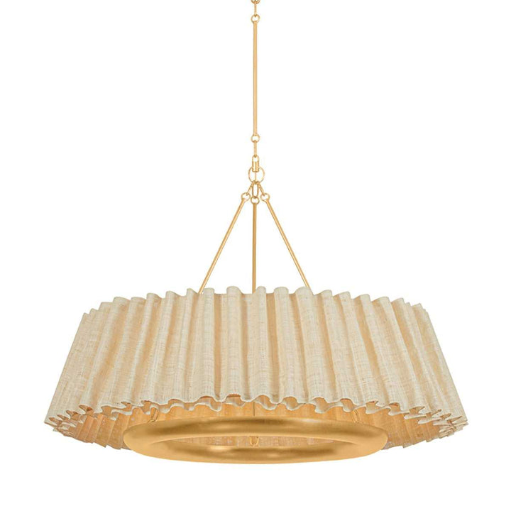Beechford LED Chandelier in Vintage Gold Leaf Hudson Valley Canada
