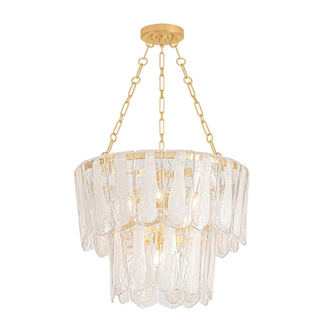 Tappan Five Light Chandelier in Vintage Gold Leaf Hudson Valley Canada