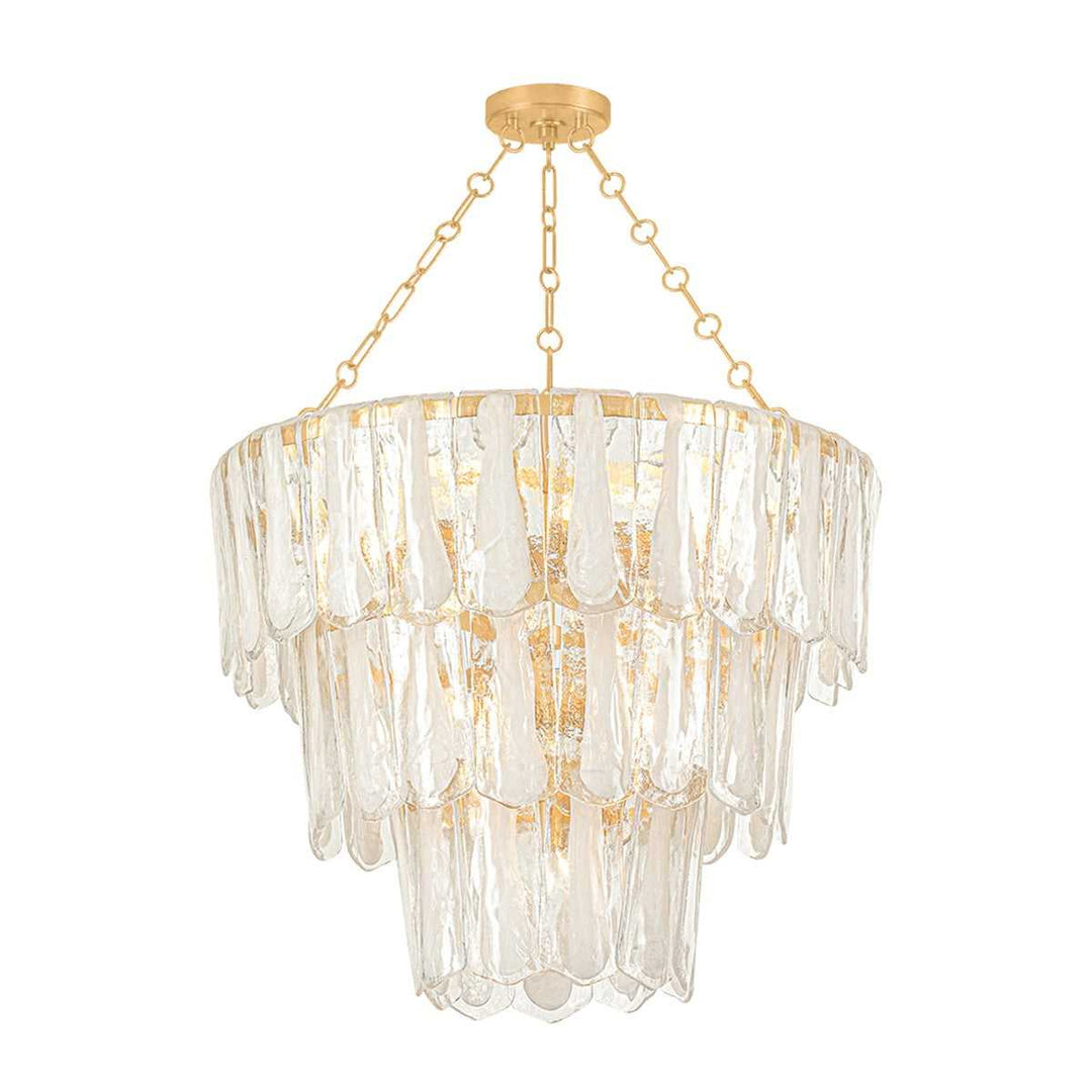 Tappan 13 Light Chandelier in Vintage Gold Leaf Hudson Valley Canada