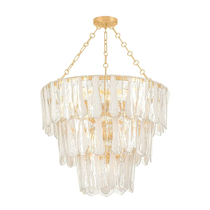 Tappan 13 Light Chandelier in Vintage Gold Leaf Hudson Valley Canada