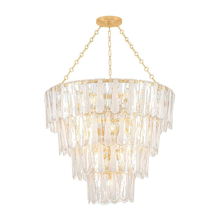 Tappan 21 Light Chandelier in Vintage Gold Leaf Hudson Valley Canada