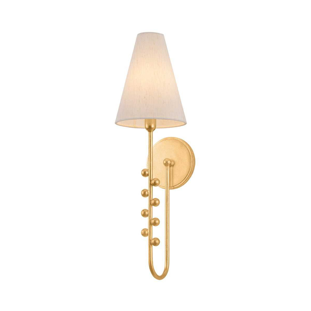 Pine Hills One Light Wall Sconce in Vintage Gold Leaf Hudson Valley Canada