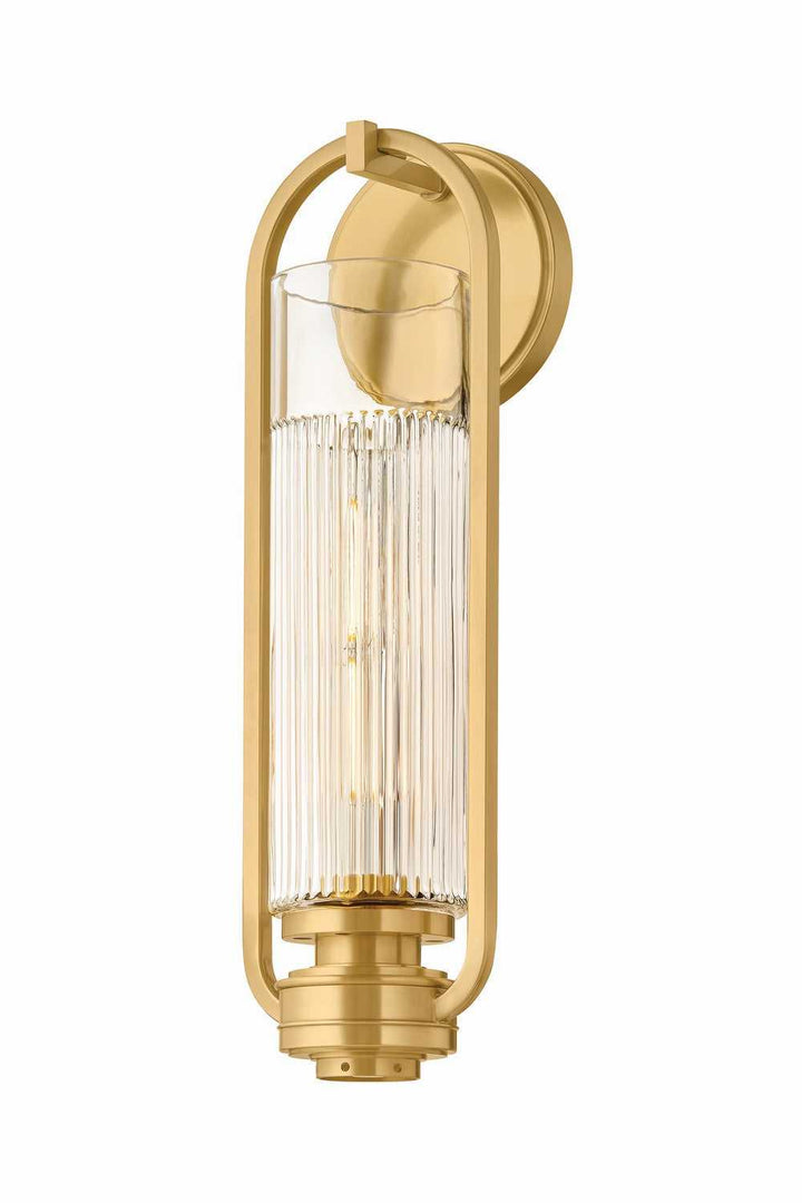 Binnewater One Light Wall Sconce in Aged Brass Hudson Valley Canada