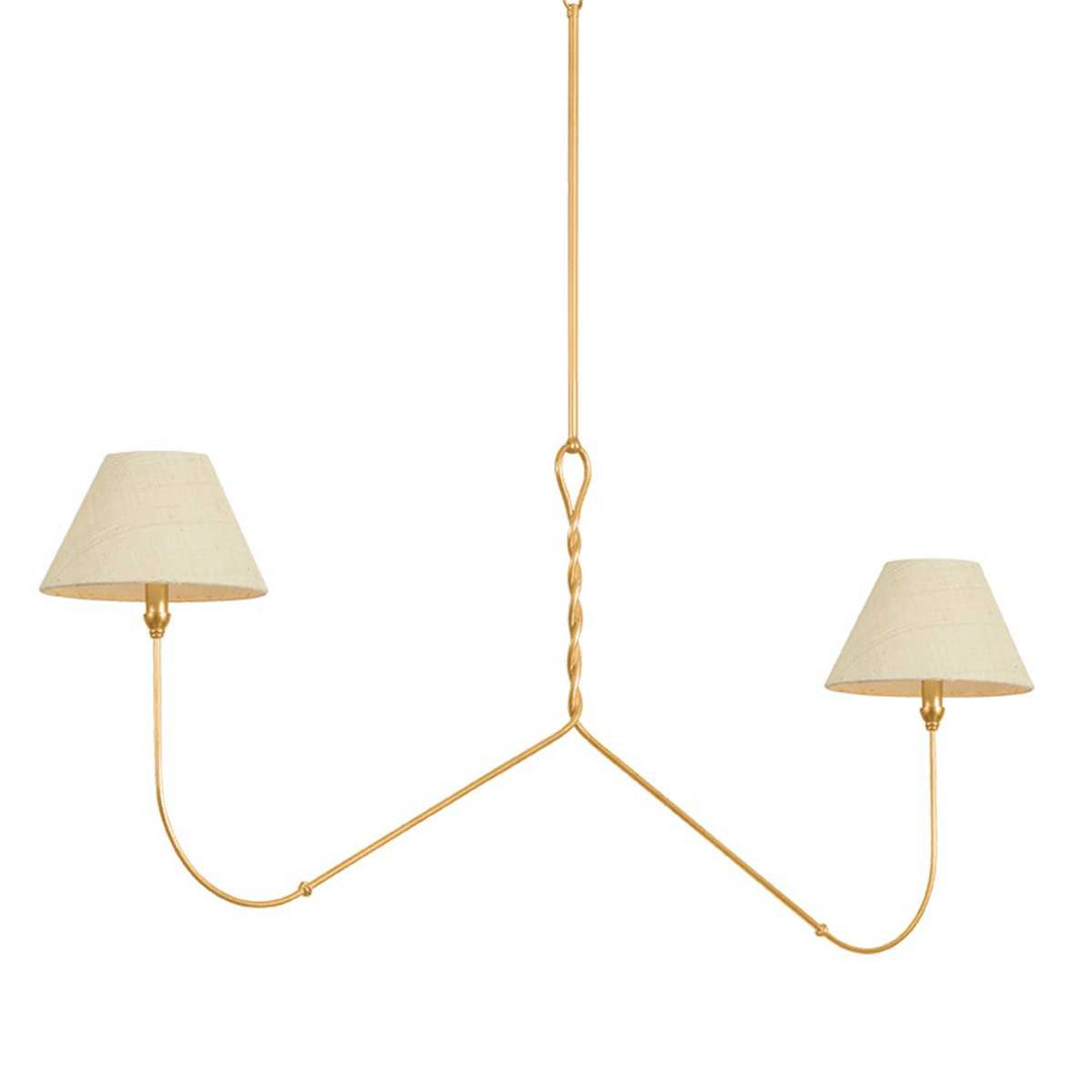 Dekalb Two Light Linear in Vintage Gold Leaf Hudson Valley Canada