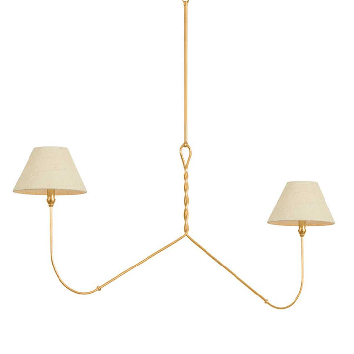 Dekalb Two Light Linear in Vintage Gold Leaf Hudson Valley Canada