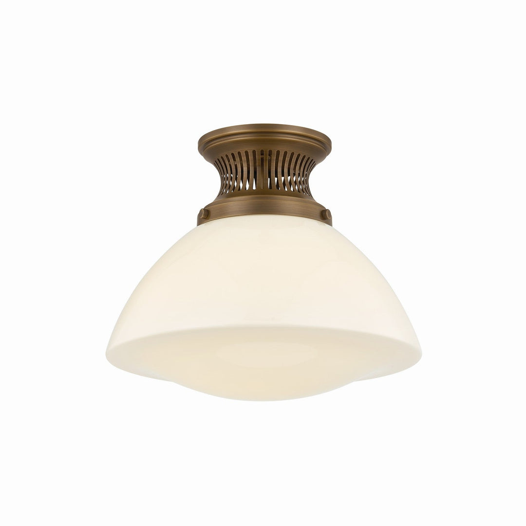 Bruceville One Light Flush Mount in Historic Bronze Hudson Valley Canada