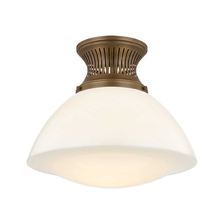 Bruceville One Light Flush Mount in Historic Bronze Hudson Valley Canada