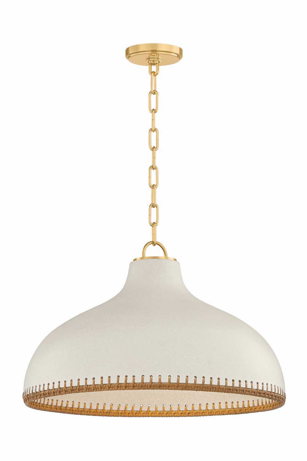 Southfields One Light Pendant in Aged Brass Hudson Valley Canada