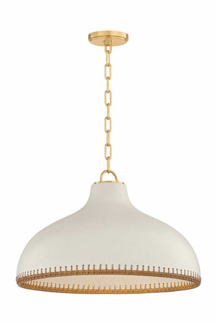 Southfields One Light Pendant in Aged Brass Hudson Valley Canada