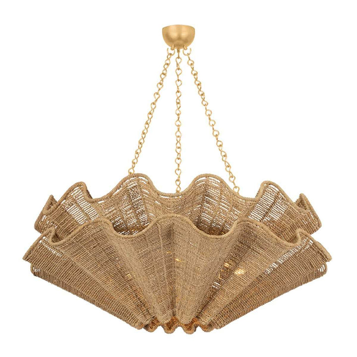Hayworth Eight Light Chandelier in Vintage Gold Leaf Hudson Valley Canada