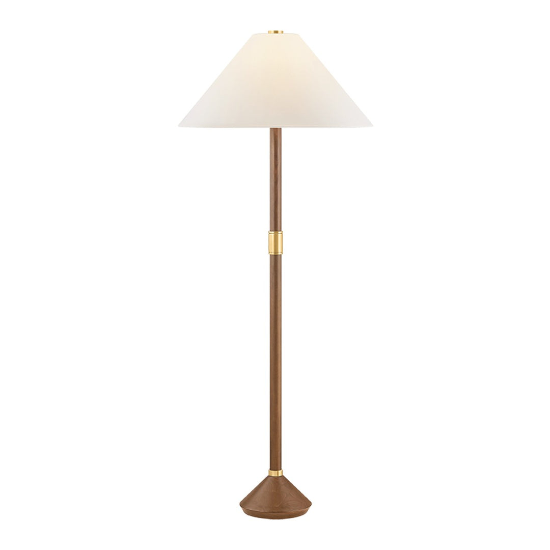 Merrimack One Light Floor Lamp in Aged Brass Hudson Valley Canada