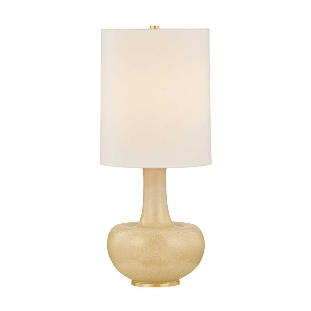 Plum Point One Light Table Lamp in Aged Brass Hudson Valley Canada