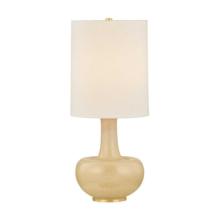 Plum Point One Light Table Lamp in Aged Brass Hudson Valley Canada