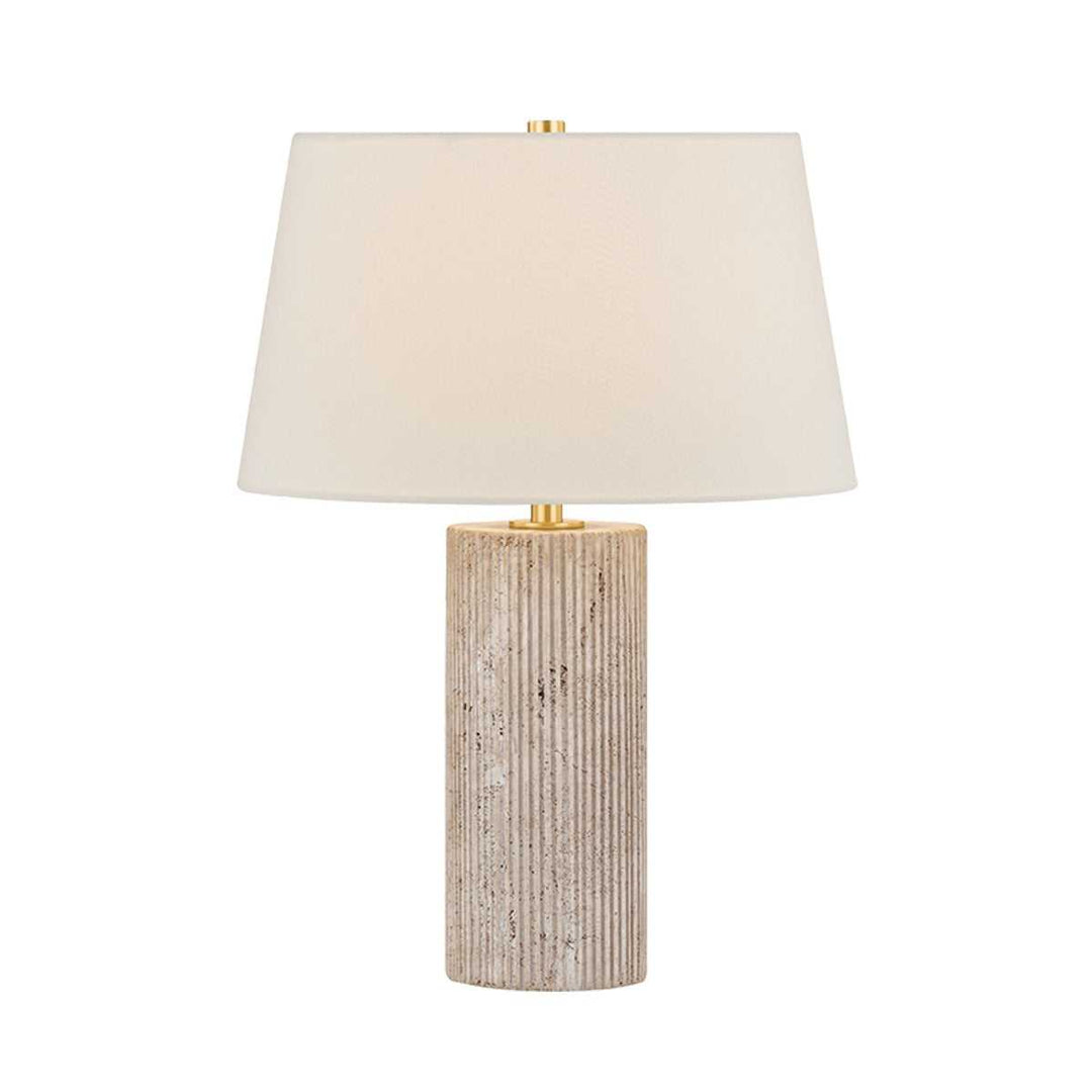 Highland Mills One Light Table Lamp in Aged Brass Hudson Valley Canada