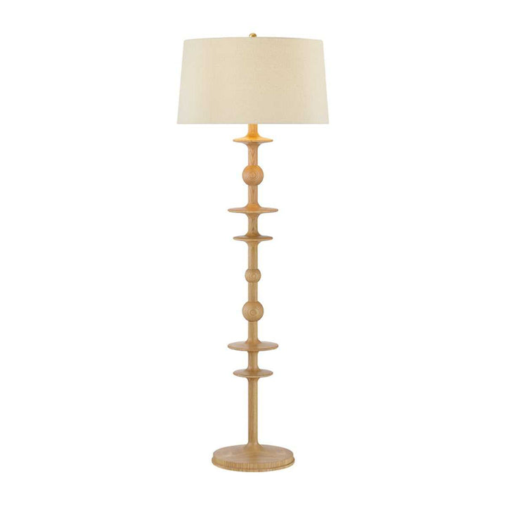 Jefferson Heights One Light Floor Lamp in Aged Brass Hudson Valley Canada