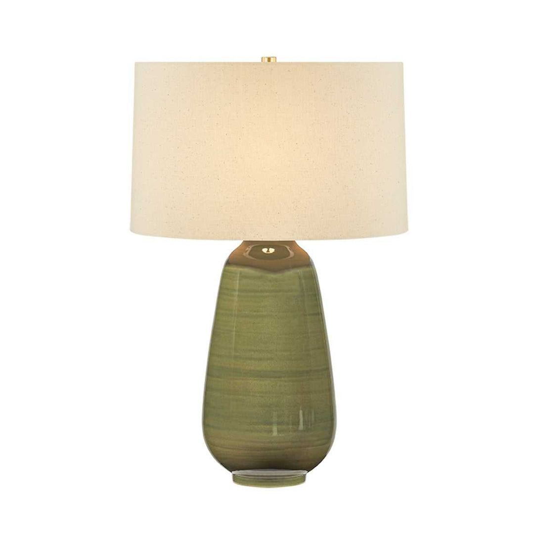 Piermont One Light Table Lamp in Aged Brass Hudson Valley Canada