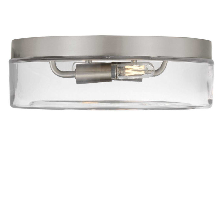Rhett Two Light Flush Mount in Brushed Nickel Generation Lighting Canada
