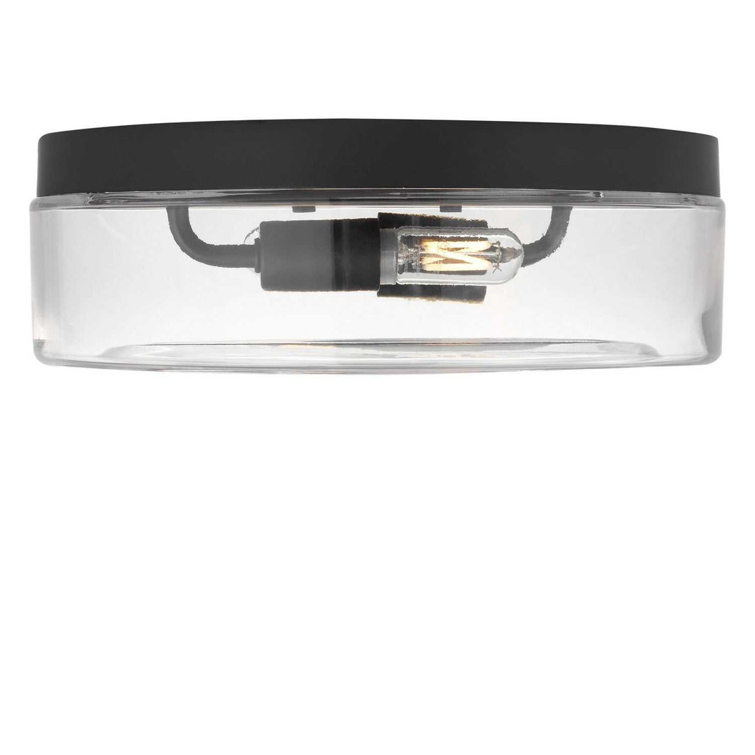 Rhett Two Light Flush Mount in Midnight Black Generation Lighting Canada