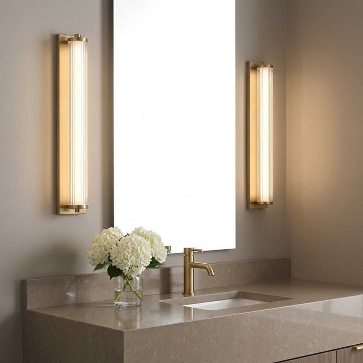 Weston LED Vanity in Satin Brass Generation Lighting Canada