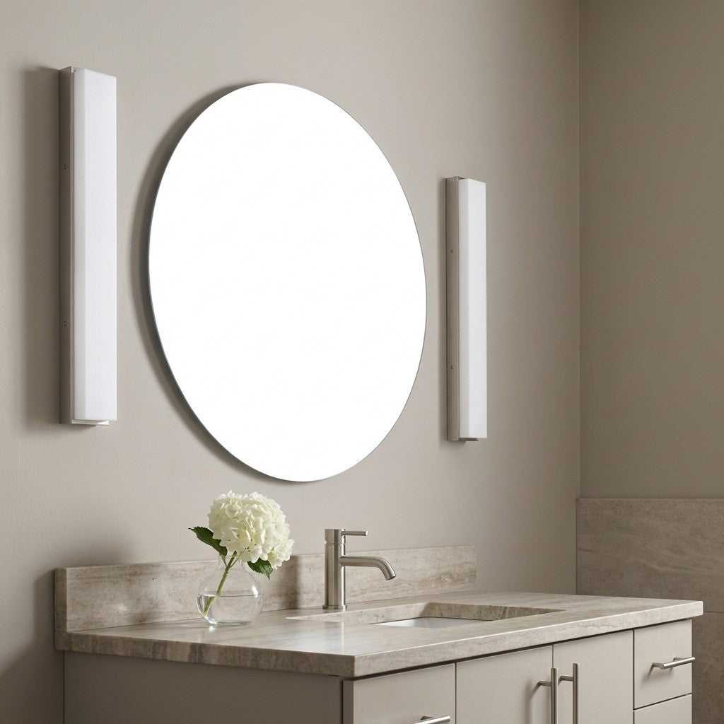 Panna LED Vanity in Brushed Nickel Generation Lighting Canada
