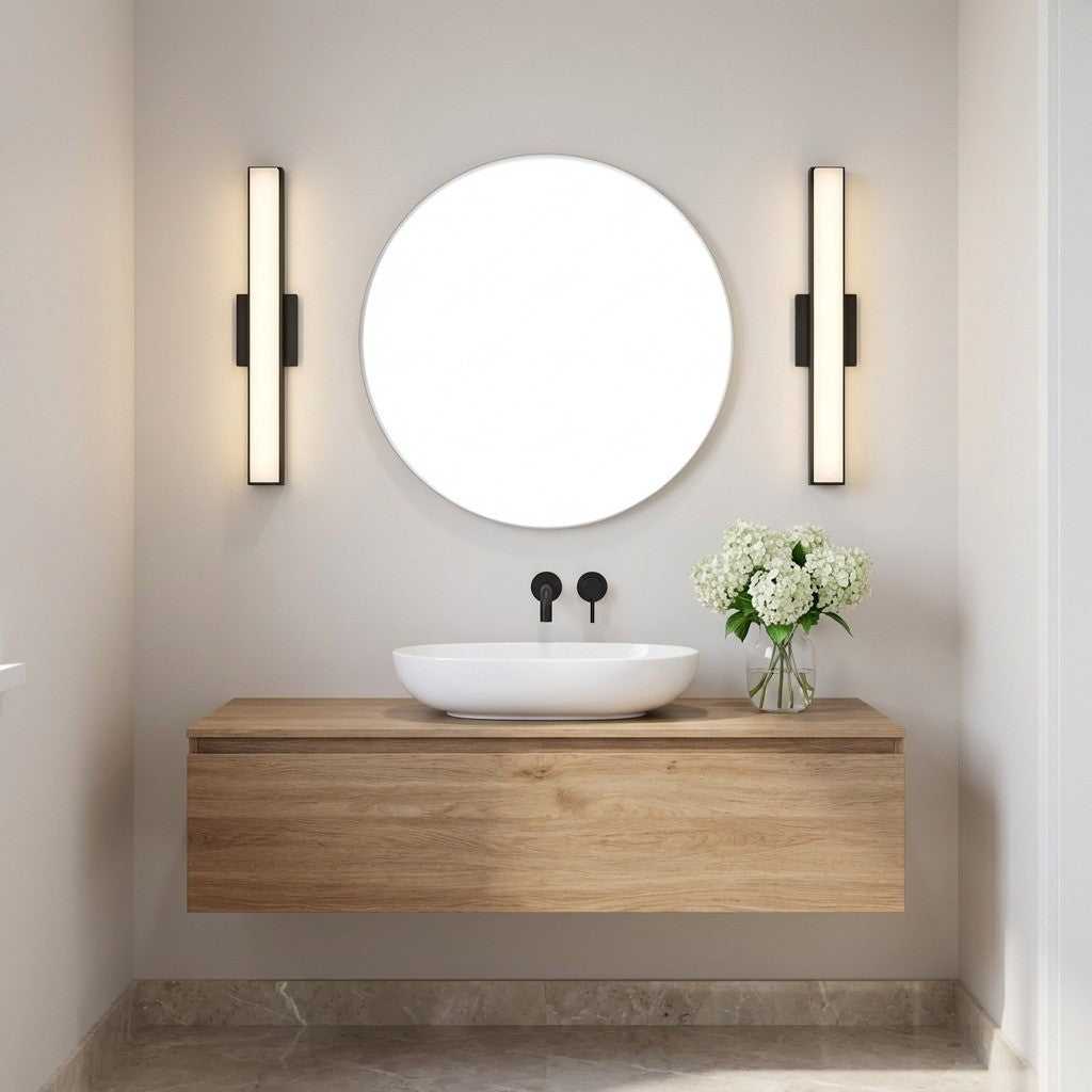 Panna LED Vanity in Midnight Black Generation Lighting Canada