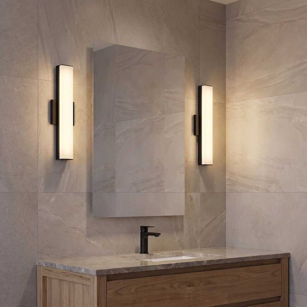 Panna LED Vanity in Midnight Black Generation Lighting Canada