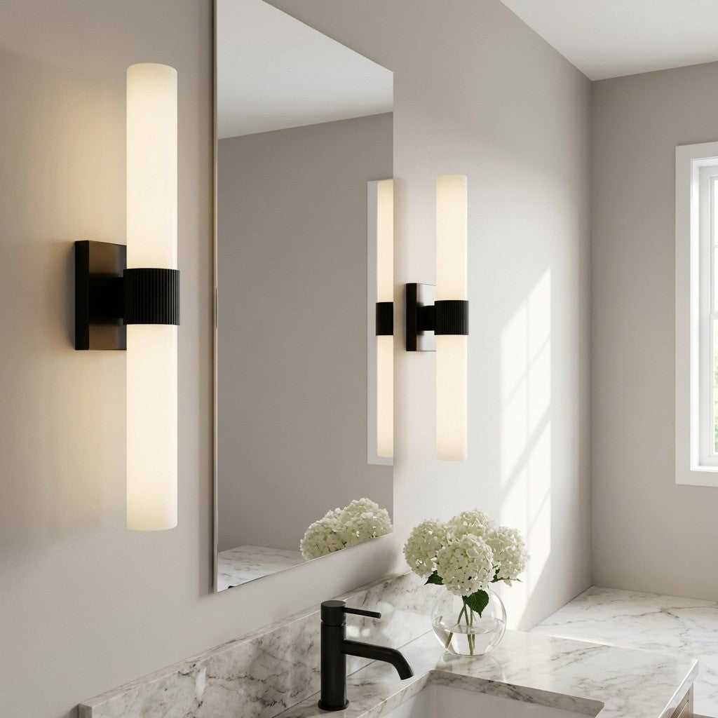 Sarco LED Vanity in Midnight Black Generation Lighting Canada
