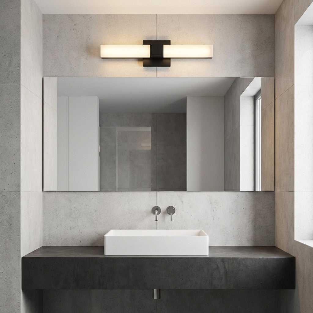 Fentress LED Vanity in Midnight Black Generation Lighting Canada