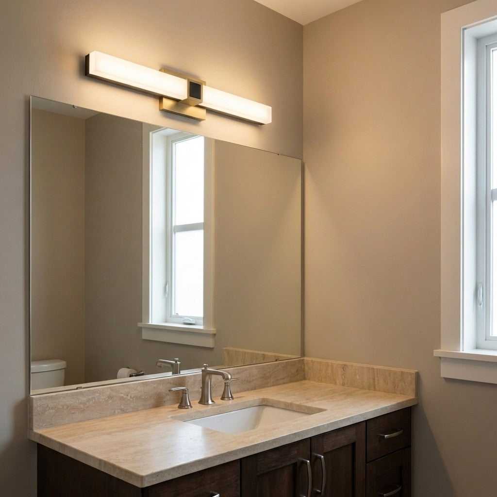 Fentress LED Vanity in Midnight Black Generation Lighting Canada