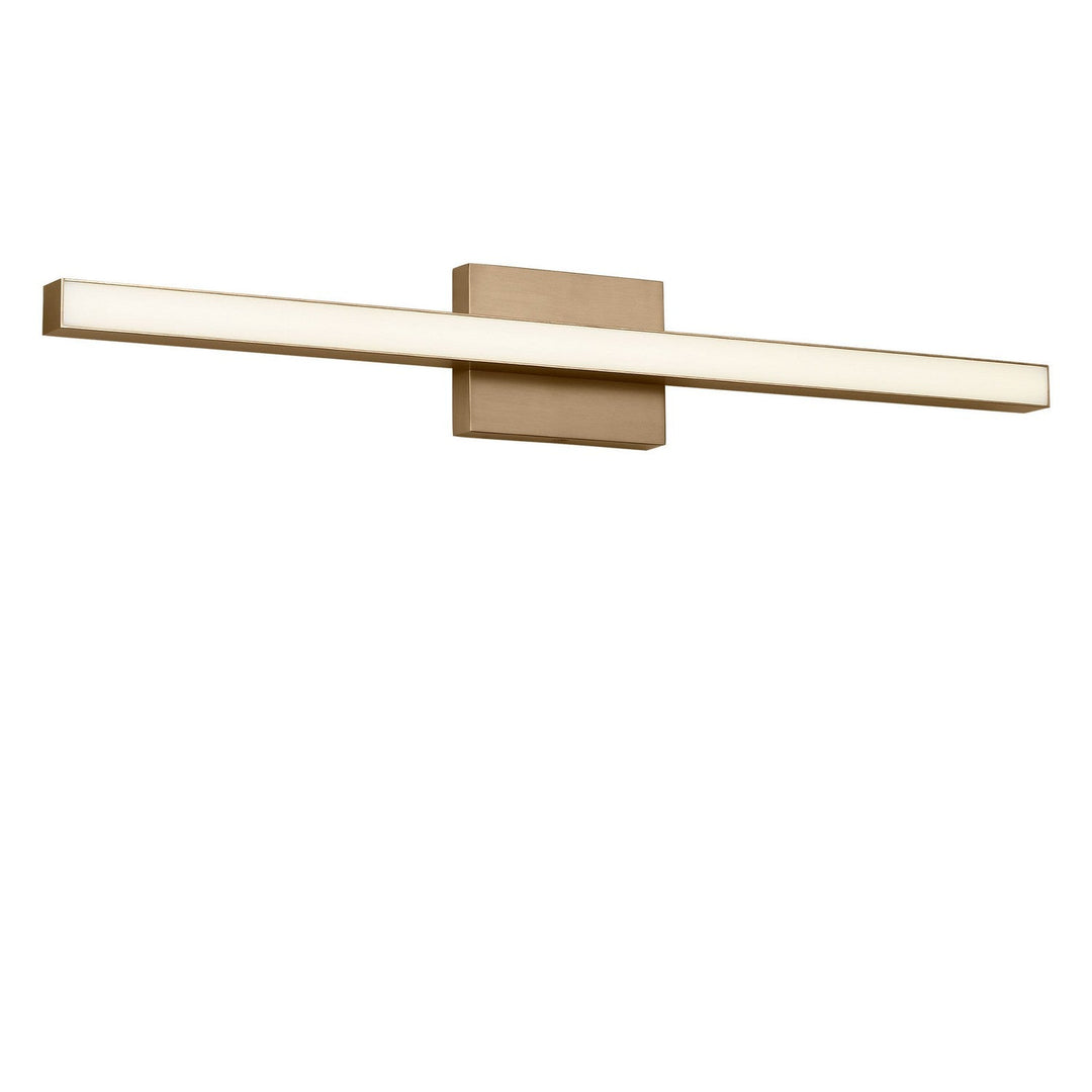 Marque LED Vanity in Satin Brass Generation Lighting Canada