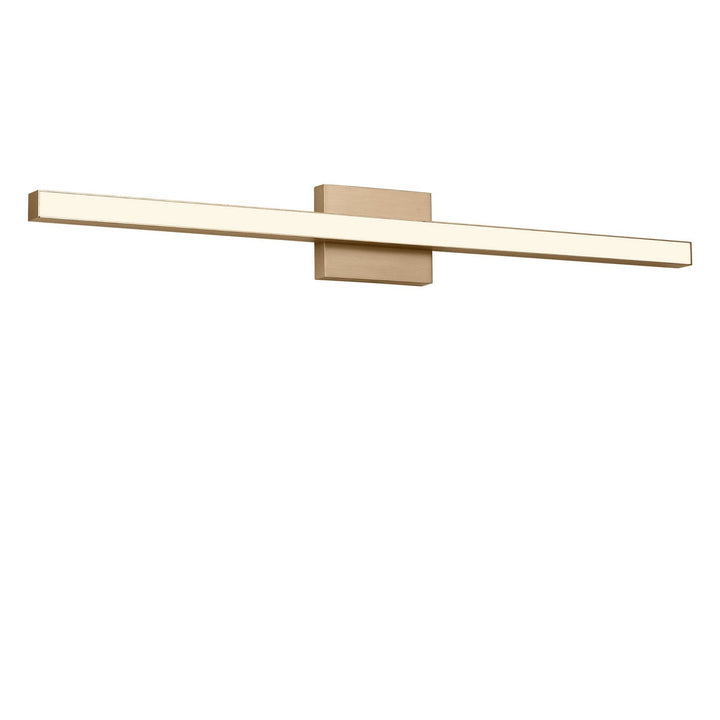 Marque LED Vanity in Satin Brass Generation Lighting Canada