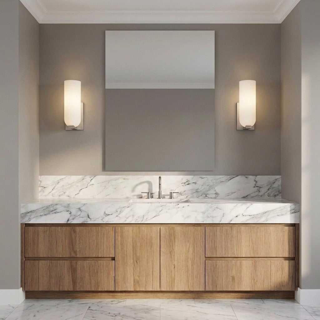 Neblina One Light Vanity in Brushed Nickel Generation Lighting Canada