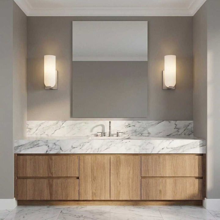 Neblina One Light Vanity in Brushed Nickel Generation Lighting Canada