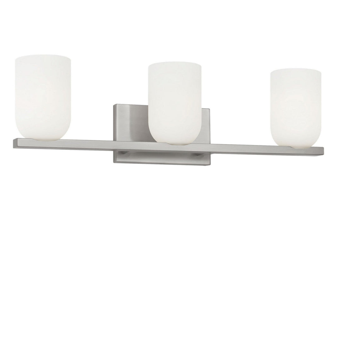 Neblina Three Light Vanity in Brushed Nickel Generation Lighting Canada