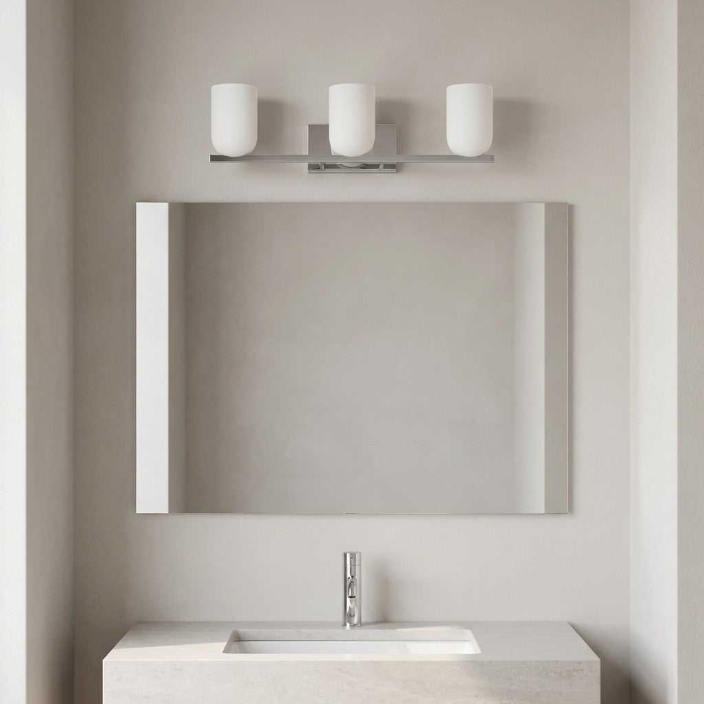 Neblina Three Light Vanity in Chrome Generation Lighting Canada