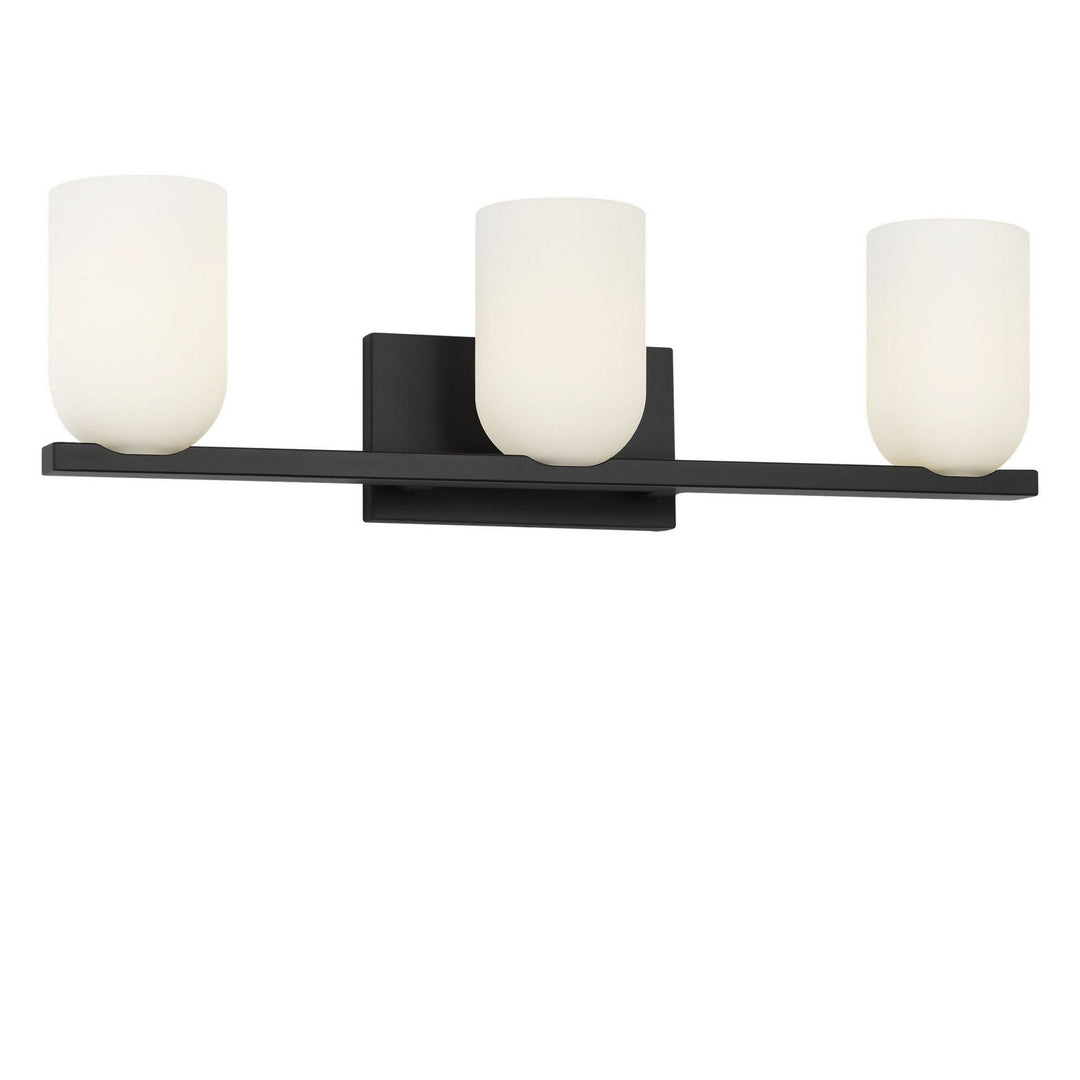 Neblina Three Light Vanity in Midnight Black Generation Lighting Canada
