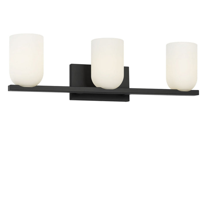 Neblina Three Light Vanity in Midnight Black Generation Lighting Canada