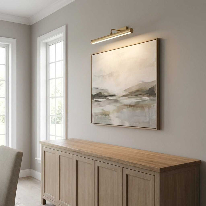 Loxen LED Picture Light in Satin Brass Generation Lighting Canada