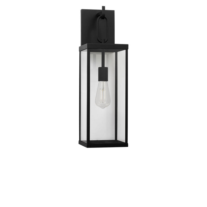 Rox One Light Lantern in Textured Black Generation Lighting Canada