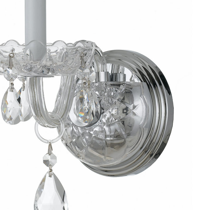 Crystorama - 1031-CH-CL-SAQ - One Light Wall Sconce - Traditional Crystal - Polished Chrome
